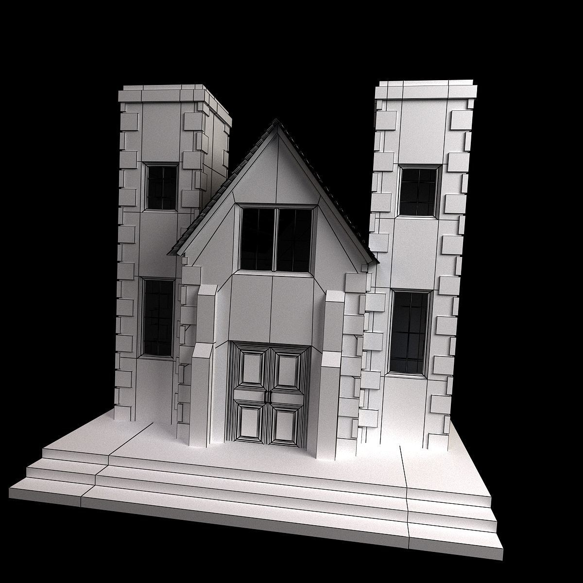 House castle 3D model_8