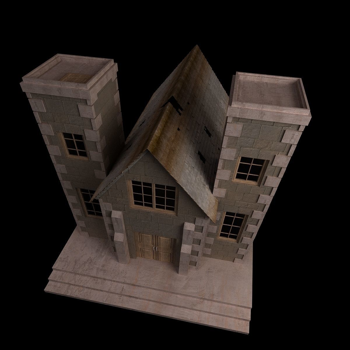 House castle 3D model_4