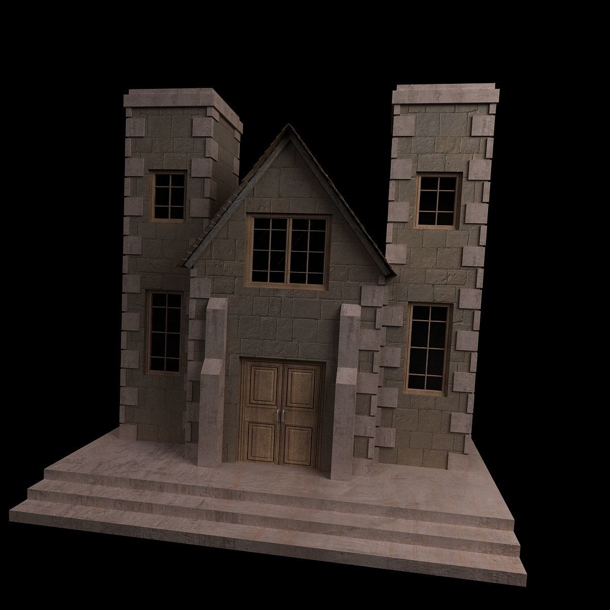 House castle 3D model_5