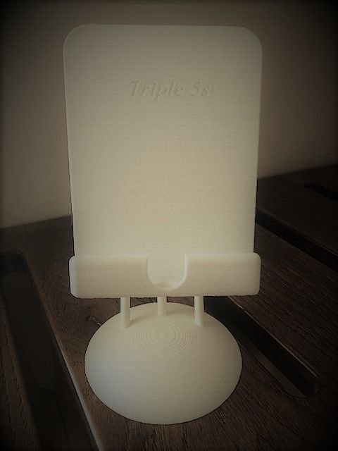 Iphone 8 plus stand 75deg universal phone stand large models 3D print model_4