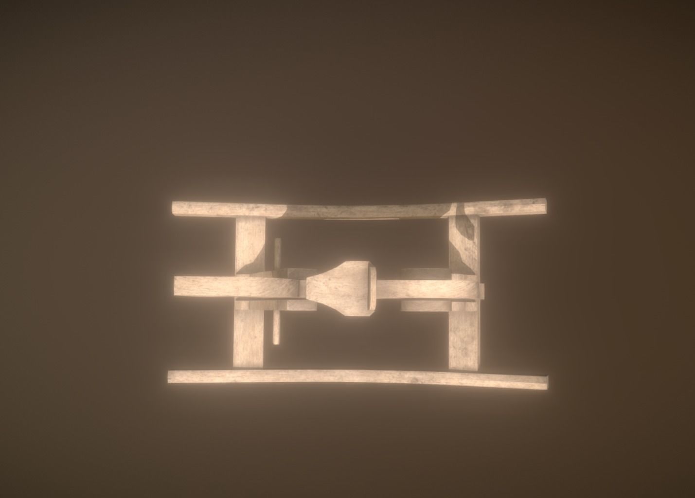 Low Poly Rocking Horse Low-poly 3D model_5