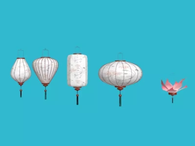 Lantern HoiAn Pack 3D model_0