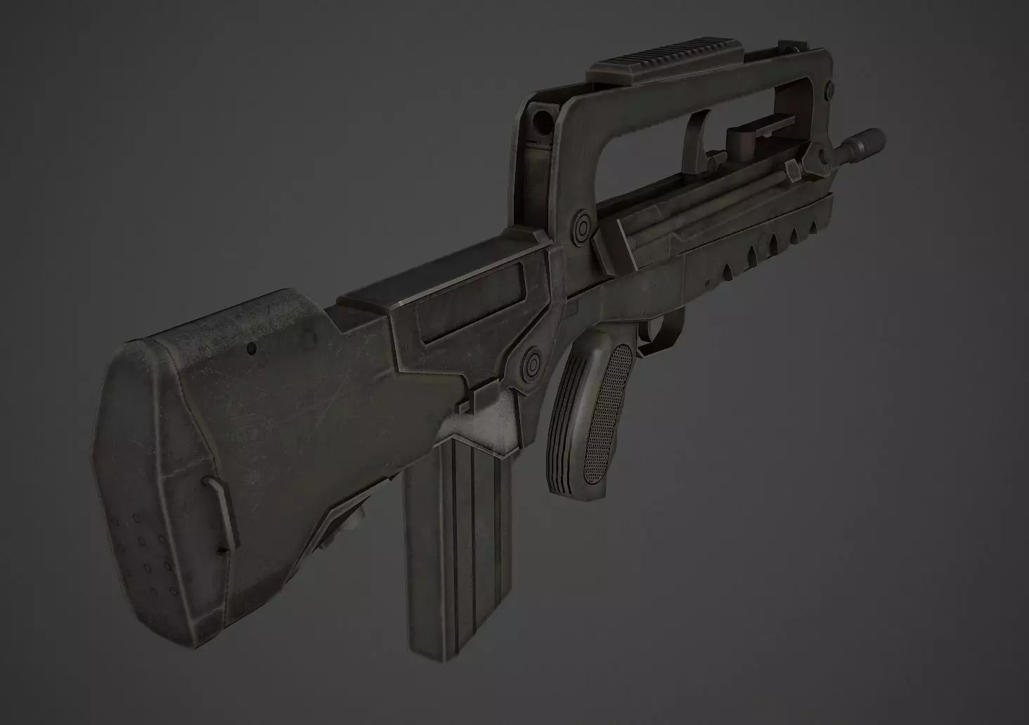 Famas F1 Low Poly Low-poly 3D model_0