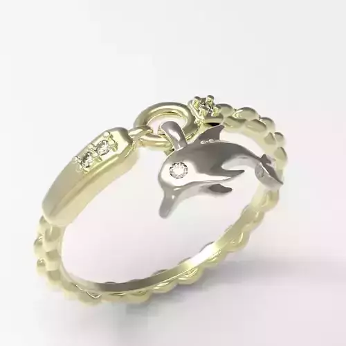 Ring Happy dolphin
