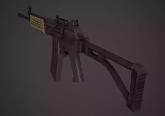 Galil AR Low Poly Low-poly 3D model