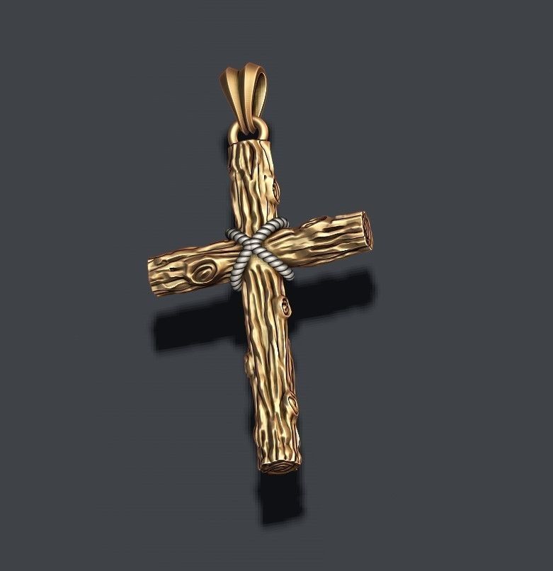 cross pendant pack 3D print model_7