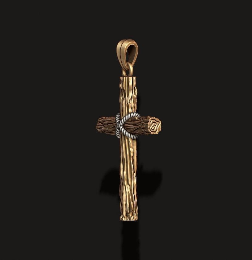 cross pendant pack 3D print model_16