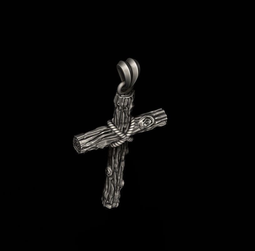 cross pendant pack 3D print model_8