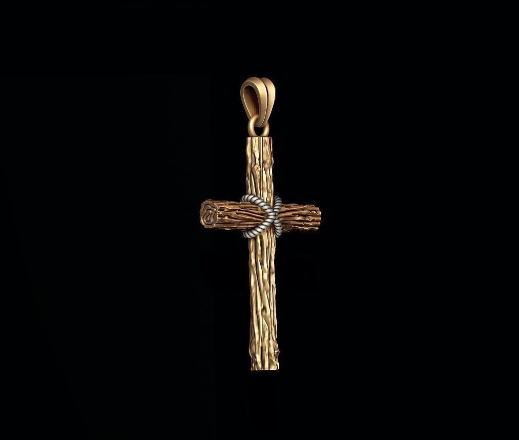 cross pendant pack 3D print model_14