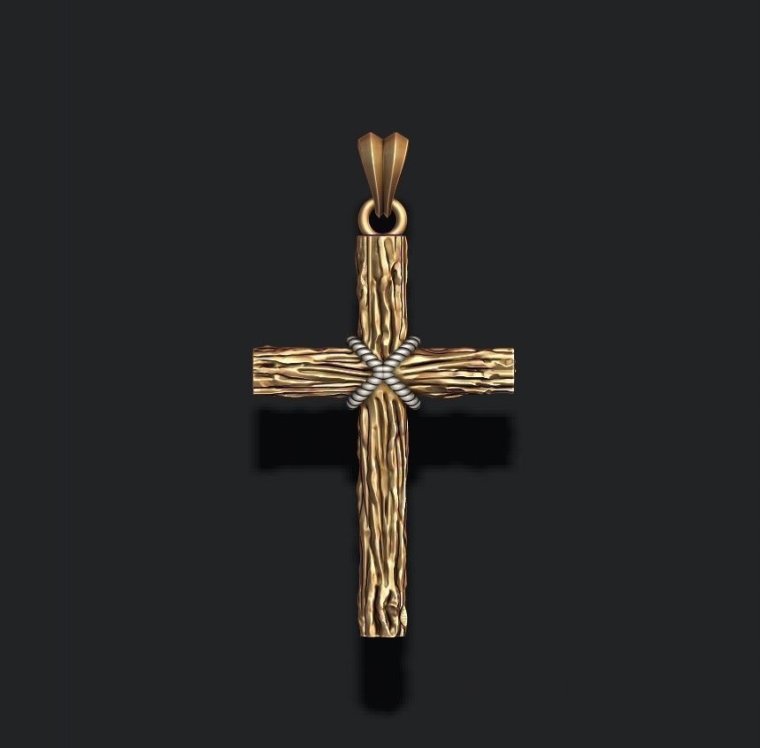 cross pendant pack 3D print model_13
