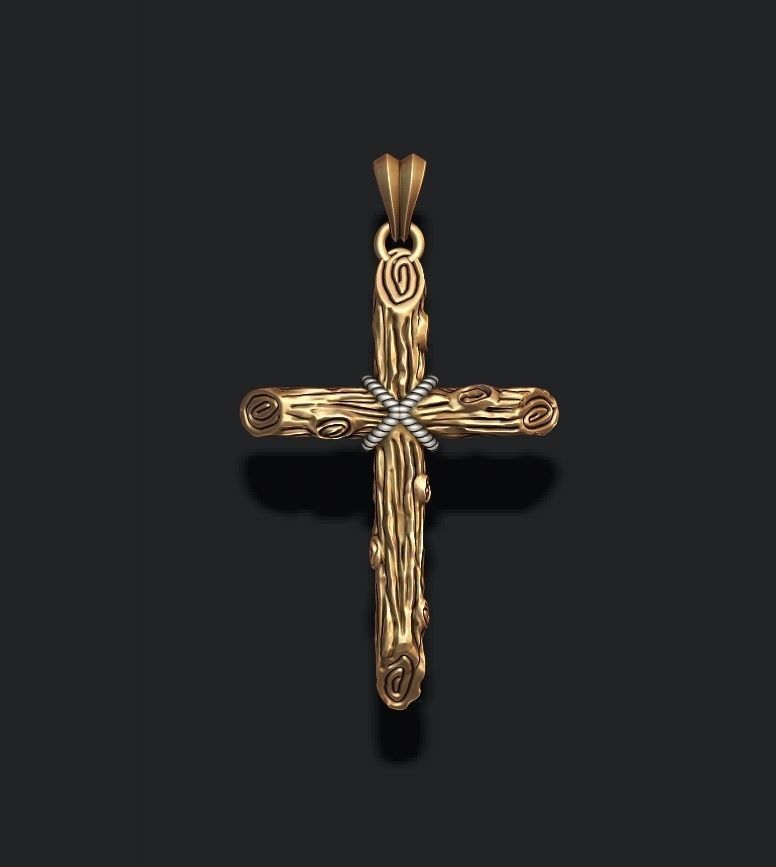 cross pendant pack 3D print model_1
