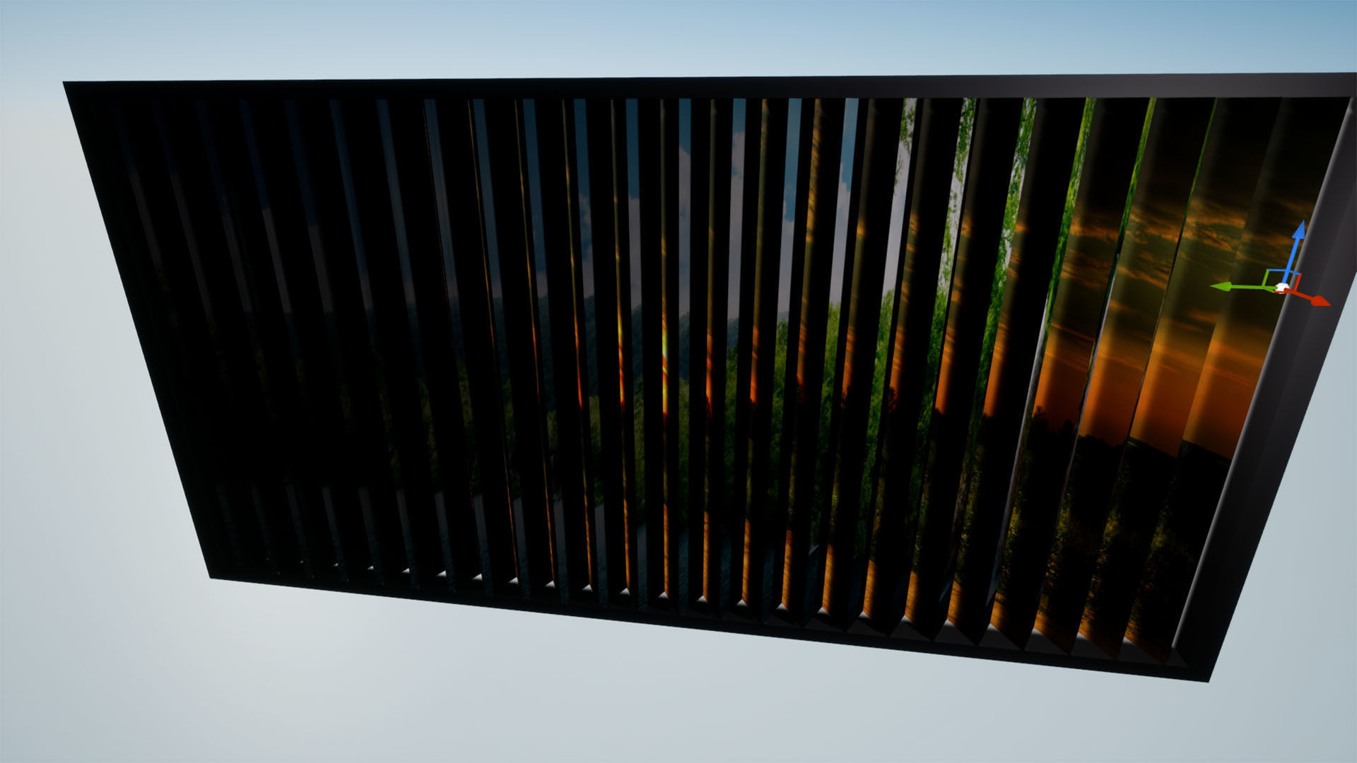 Prismatic 3-View Display Signage Low-poly 3D model_7