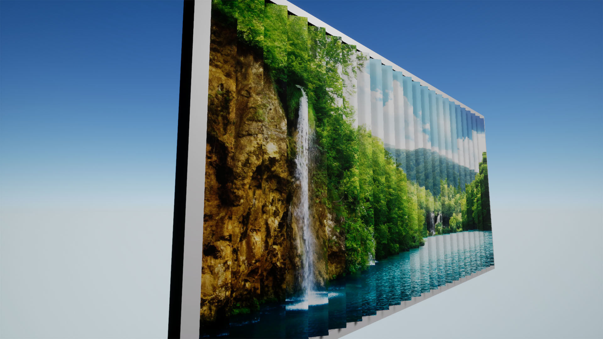 Prismatic 3-View Display Signage Low-poly 3D model_2