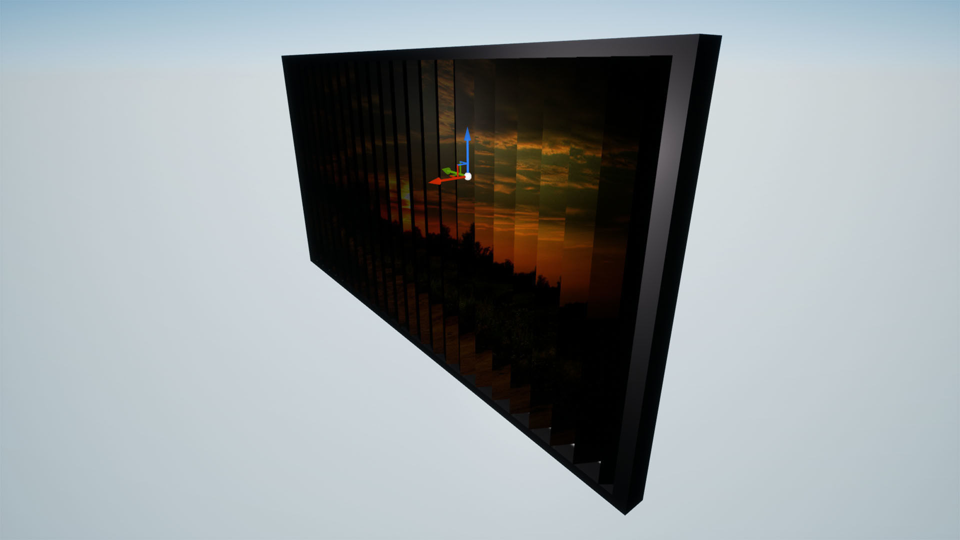 Prismatic 3-View Display Signage Low-poly 3D model_8