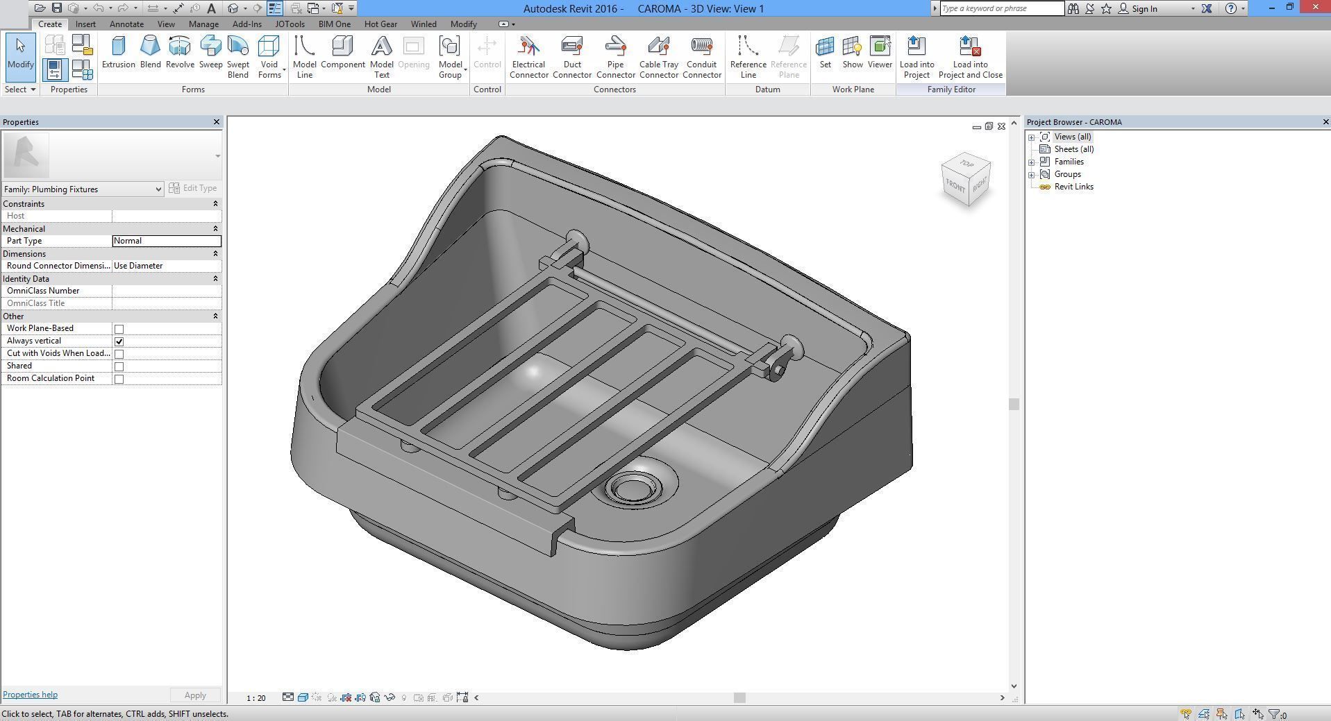 Revit Family Janitor Sink 3D model | CGTrader