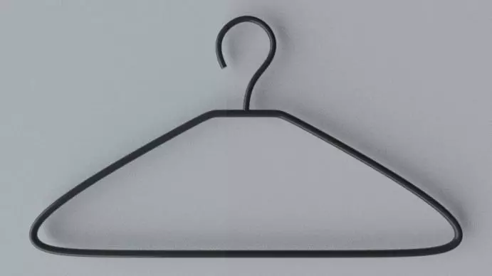 plastic hanger Free low-poly 3D model