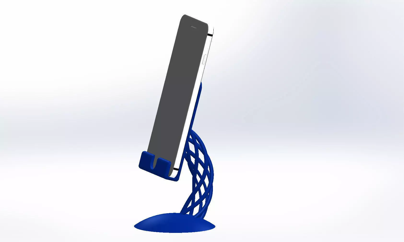 Iphone 8 plus stand wire rope inspired 1x6 strand 3D print model_0