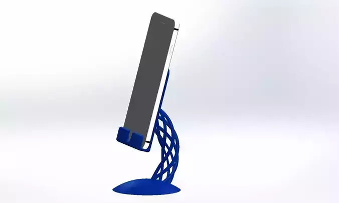 Iphone 8 plus stand wire rope inspired 1x6 strand 3D print model