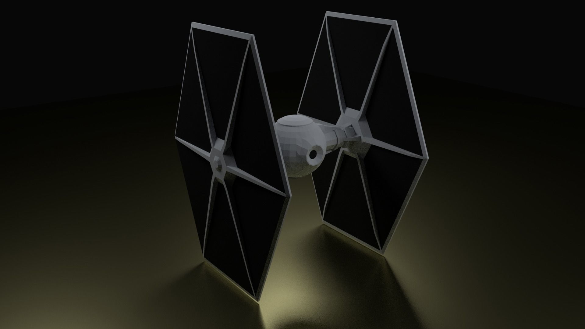 TIE Fighter 3D print model_3