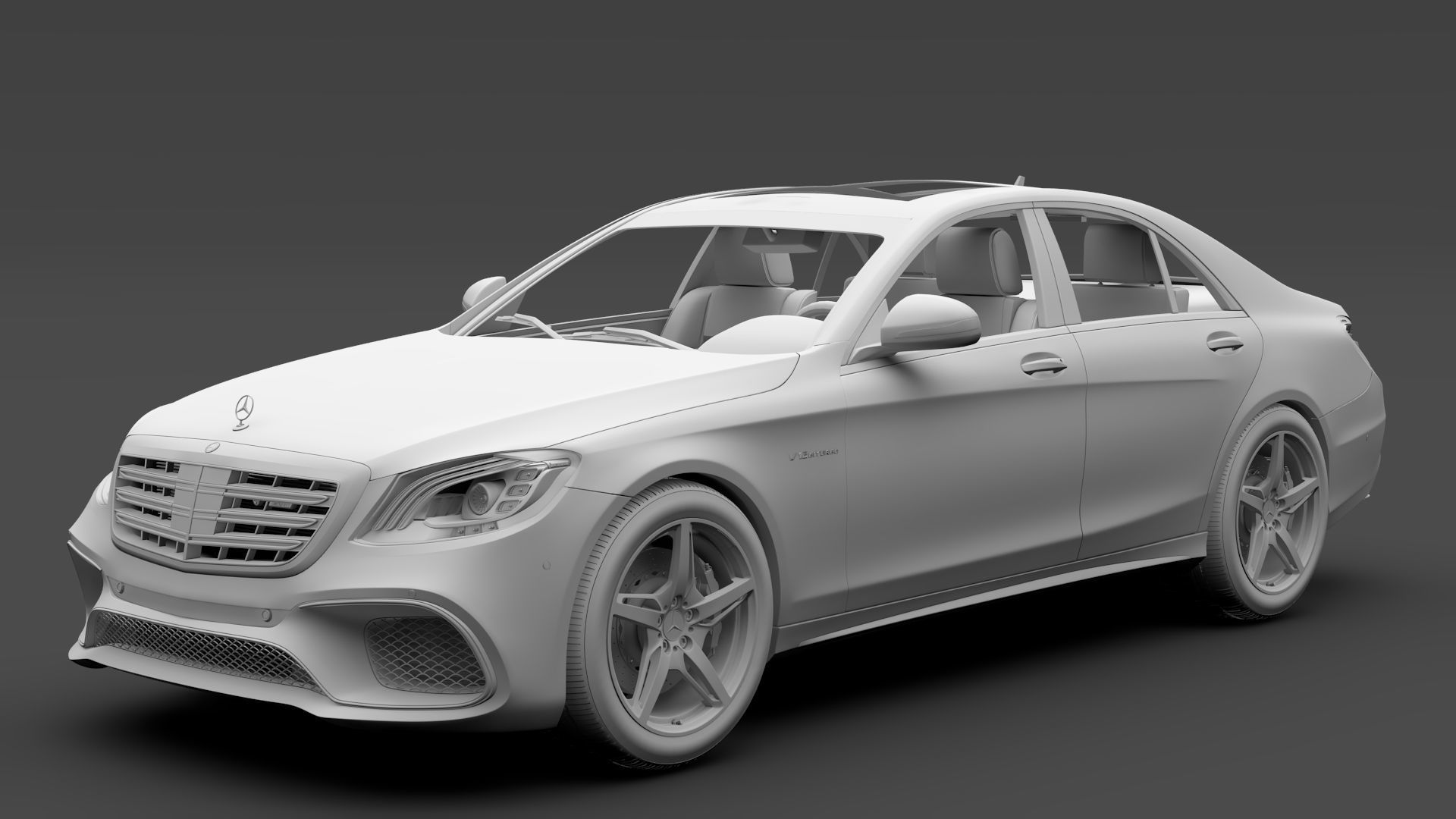 Mercedes AMG S 65 W222 2018 3D model_13