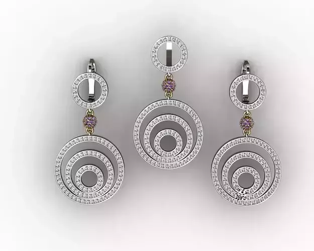 J EARRINGS PENDANTS N022