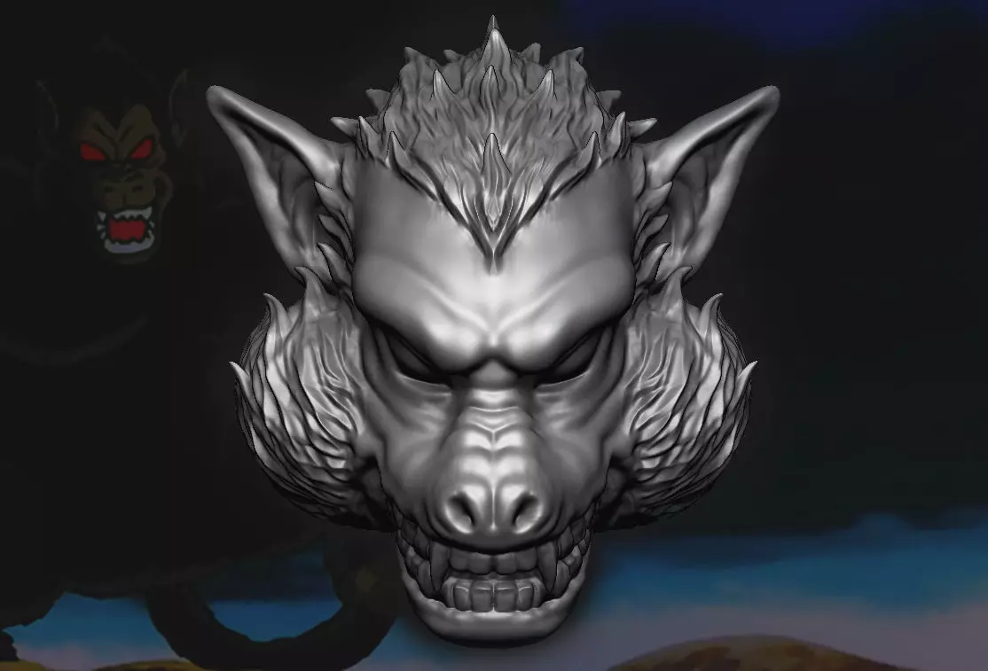 Kong Head - Oozaru - Dragon ball Z 3D print model_0