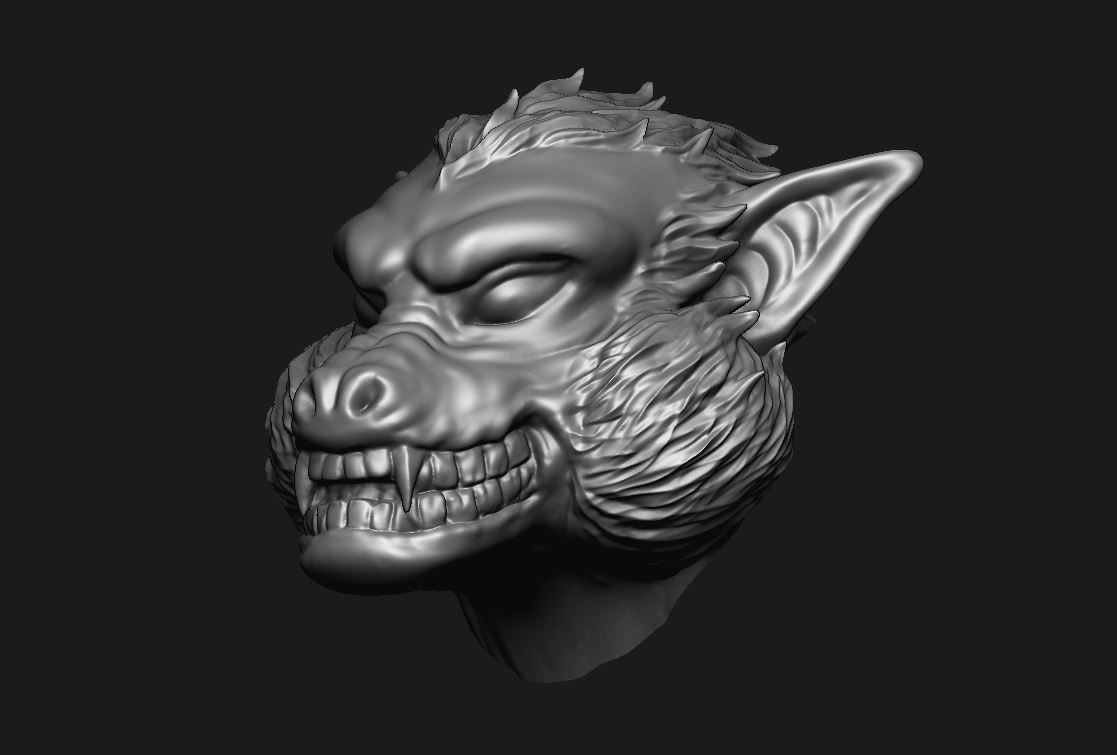 Kong Head - Oozaru - Dragon ball Z 3D print model_4