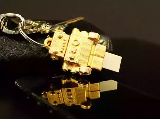 Bling USB Robot Free 3D print model
