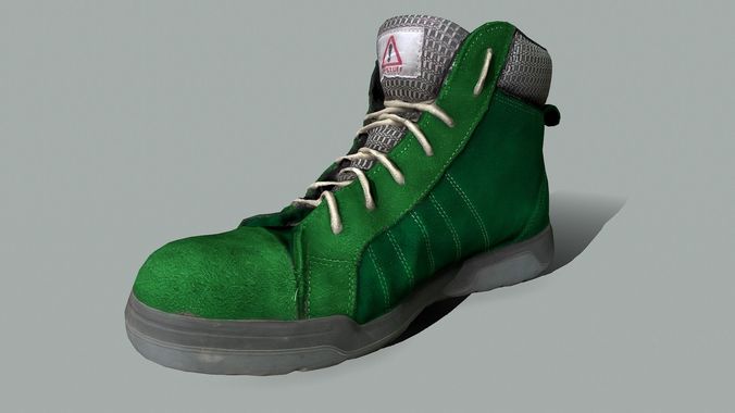 Boot 3D model lowpoly Low-poly 3D model