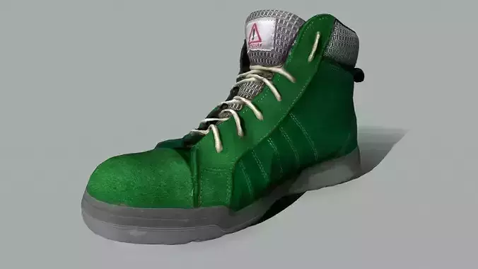 Boot 3D model lowpoly Low-poly 3D model