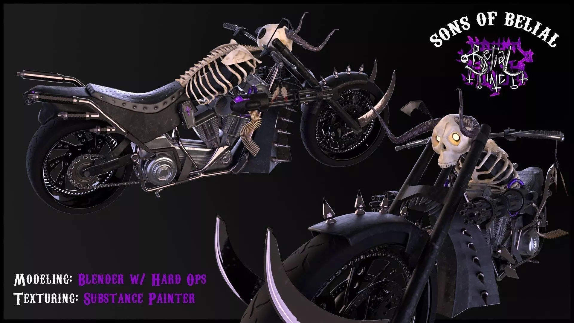Hellish Bike 3D model