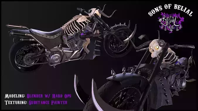 Hellish Bike 3D model