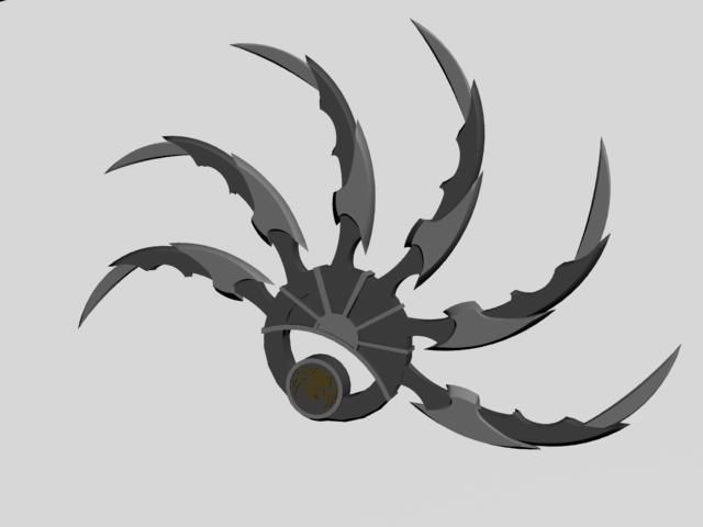 Shuriken Weapon Predators 3D print model_2