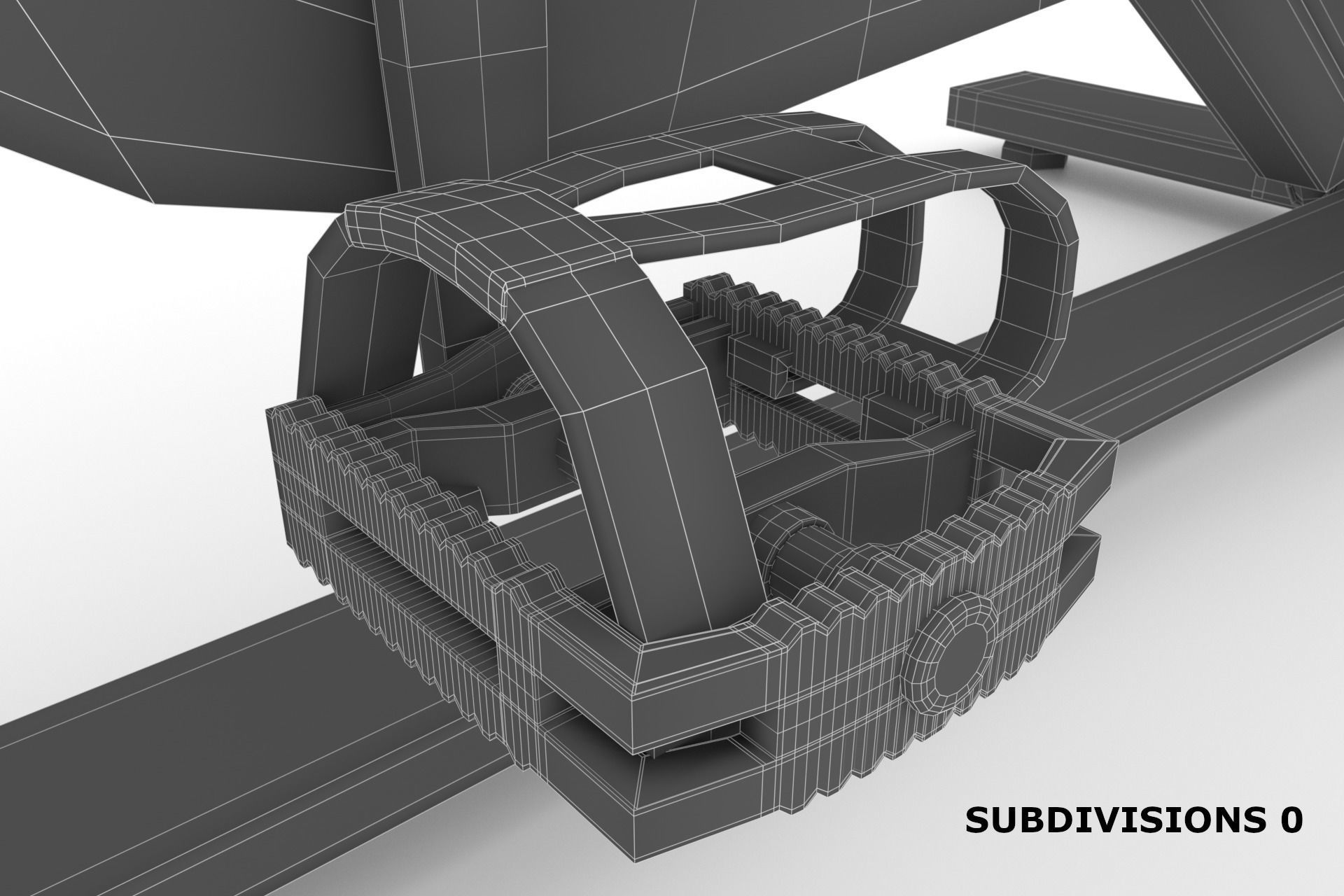 Stationary Spinning Bike 3D Model Low-poly 3D model_14