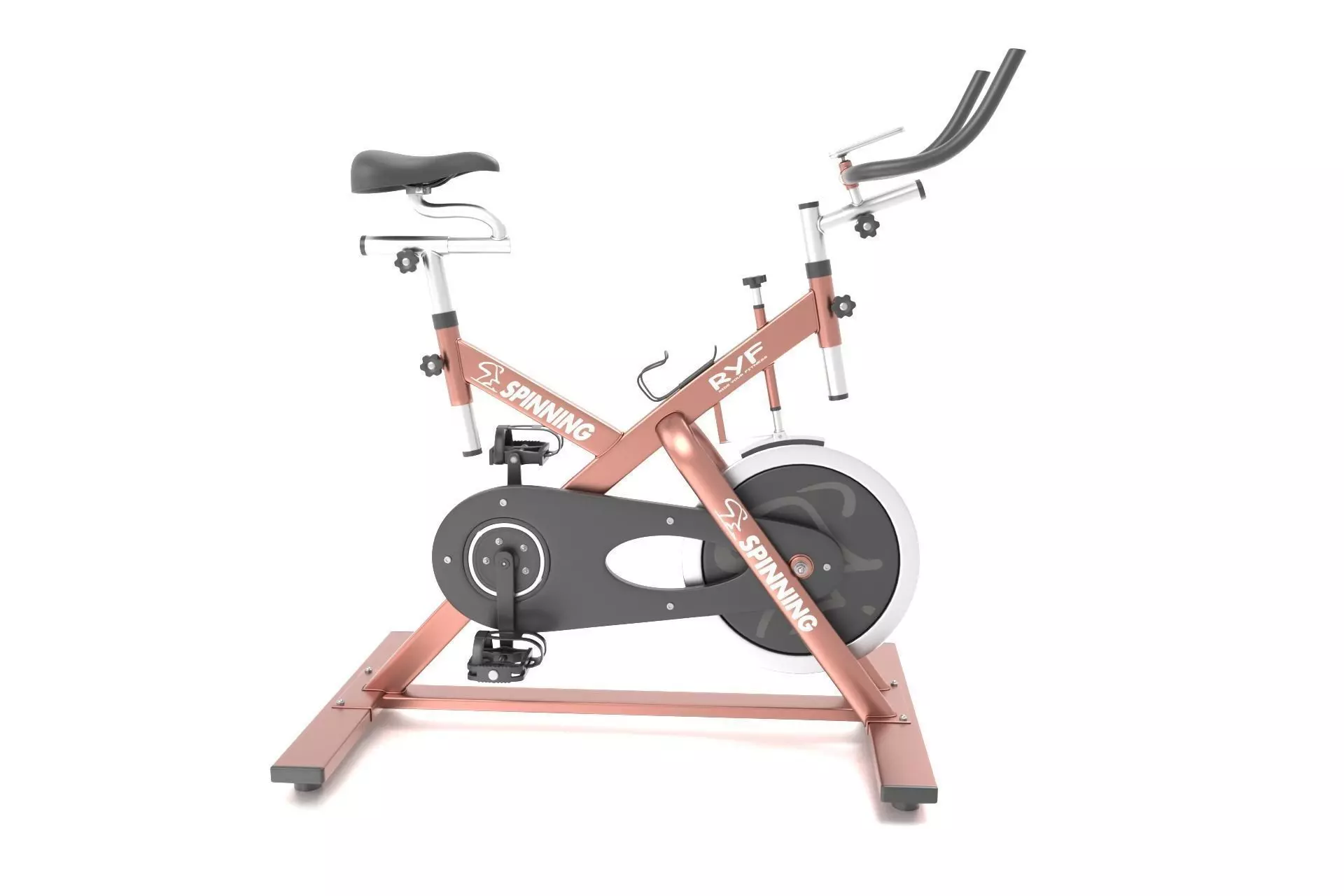 Stationary Spinning Bike 3D Model Low-poly 3D model_0