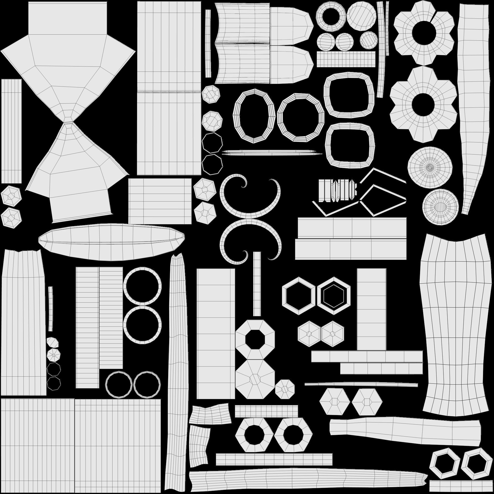 Stationary Spinning Bike 3D Model Low-poly 3D model_28