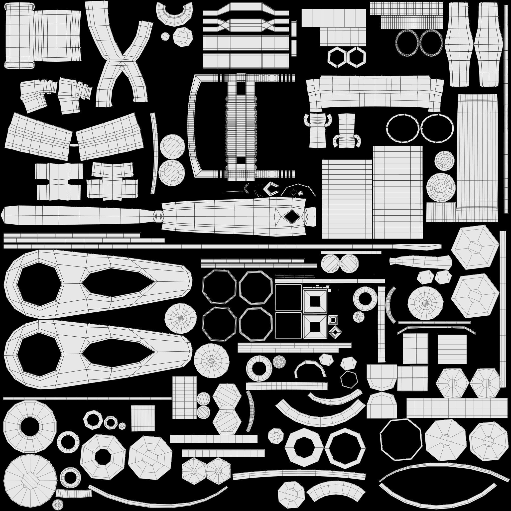 Stationary Spinning Bike 3D Model Low-poly 3D model_26