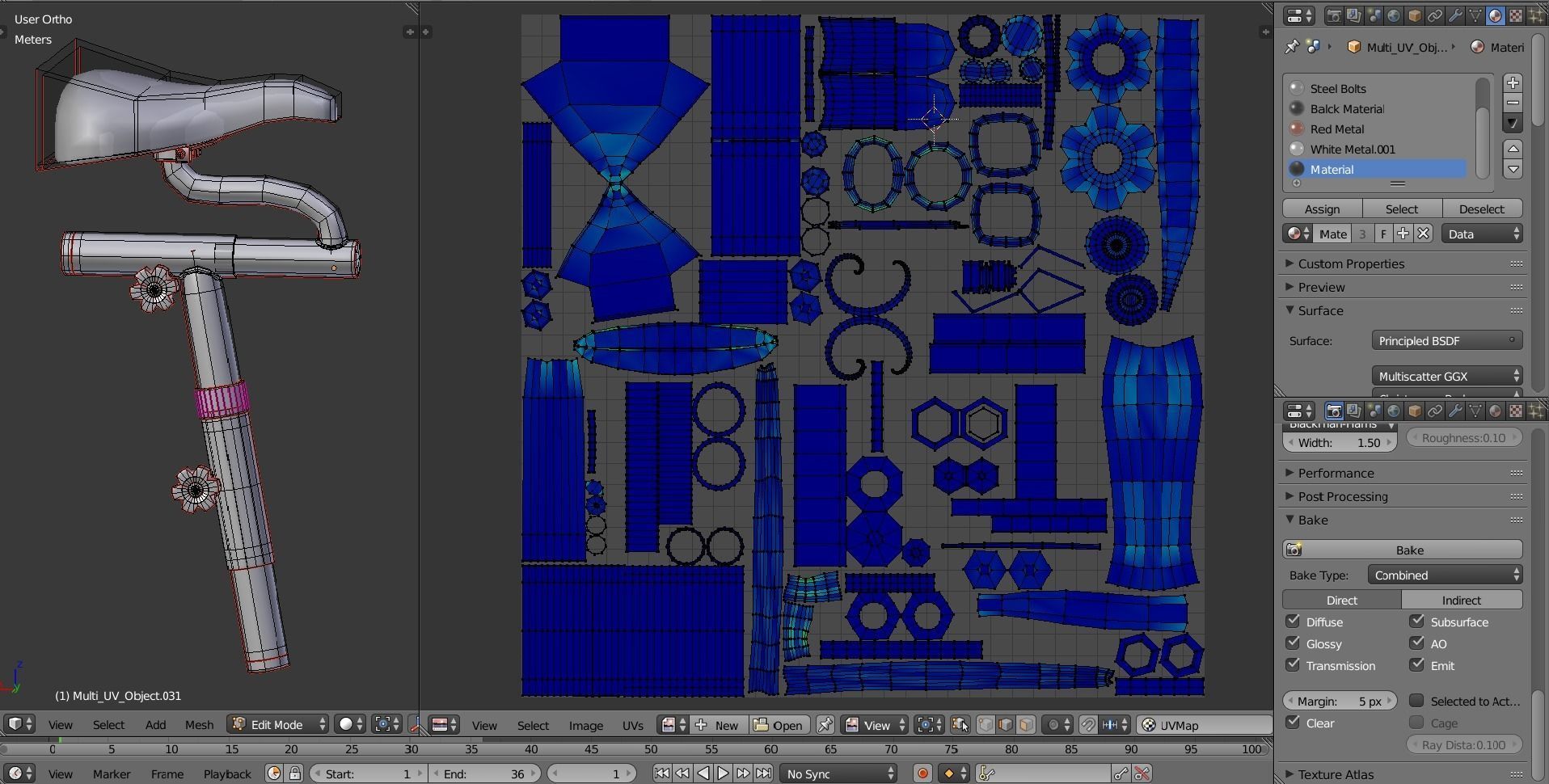 Stationary Spinning Bike 3D Model Low-poly 3D model_27