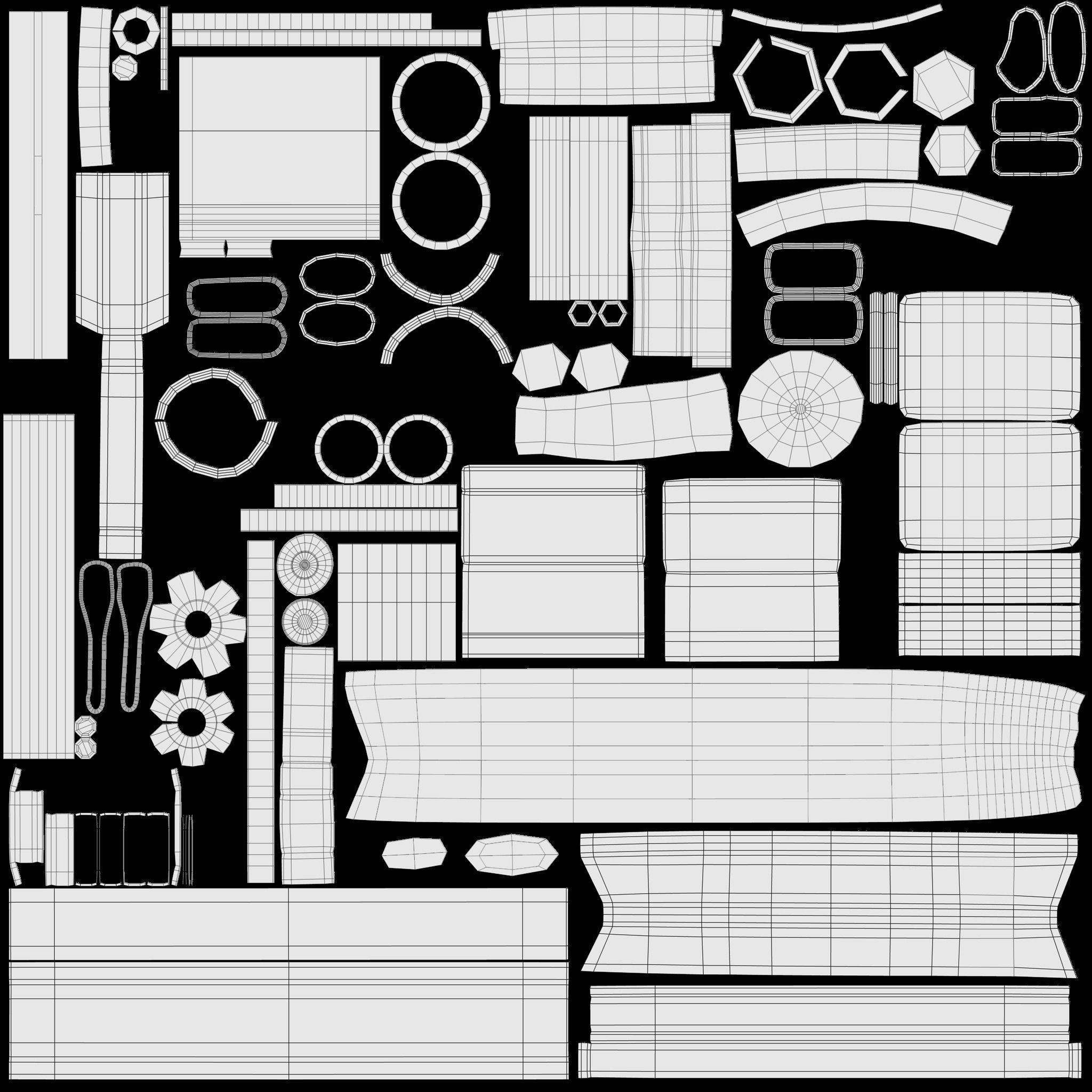 Stationary Spinning Bike 3D Model Low-poly 3D model_30