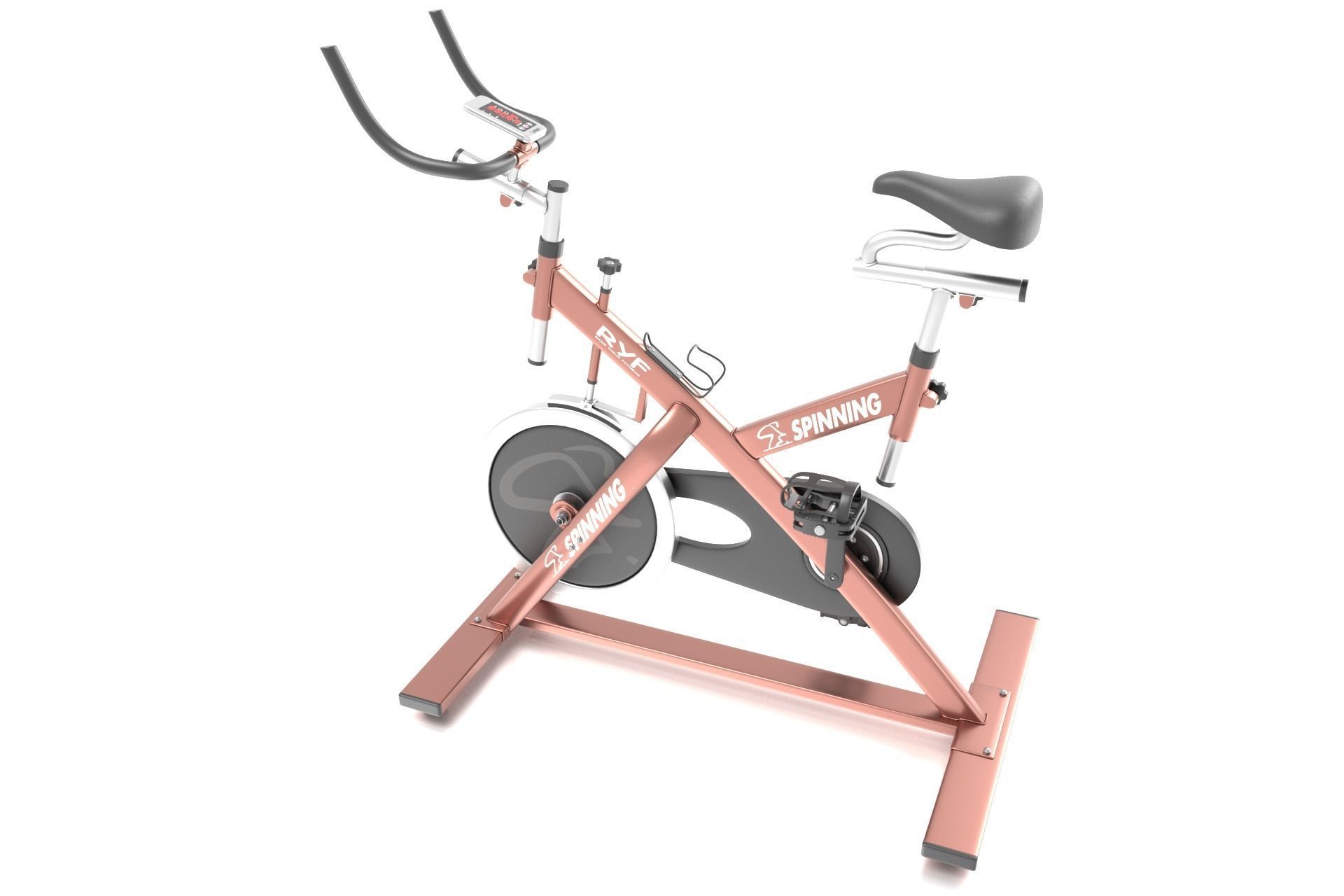 Stationary Spinning Bike 3D Model Low-poly 3D model_1