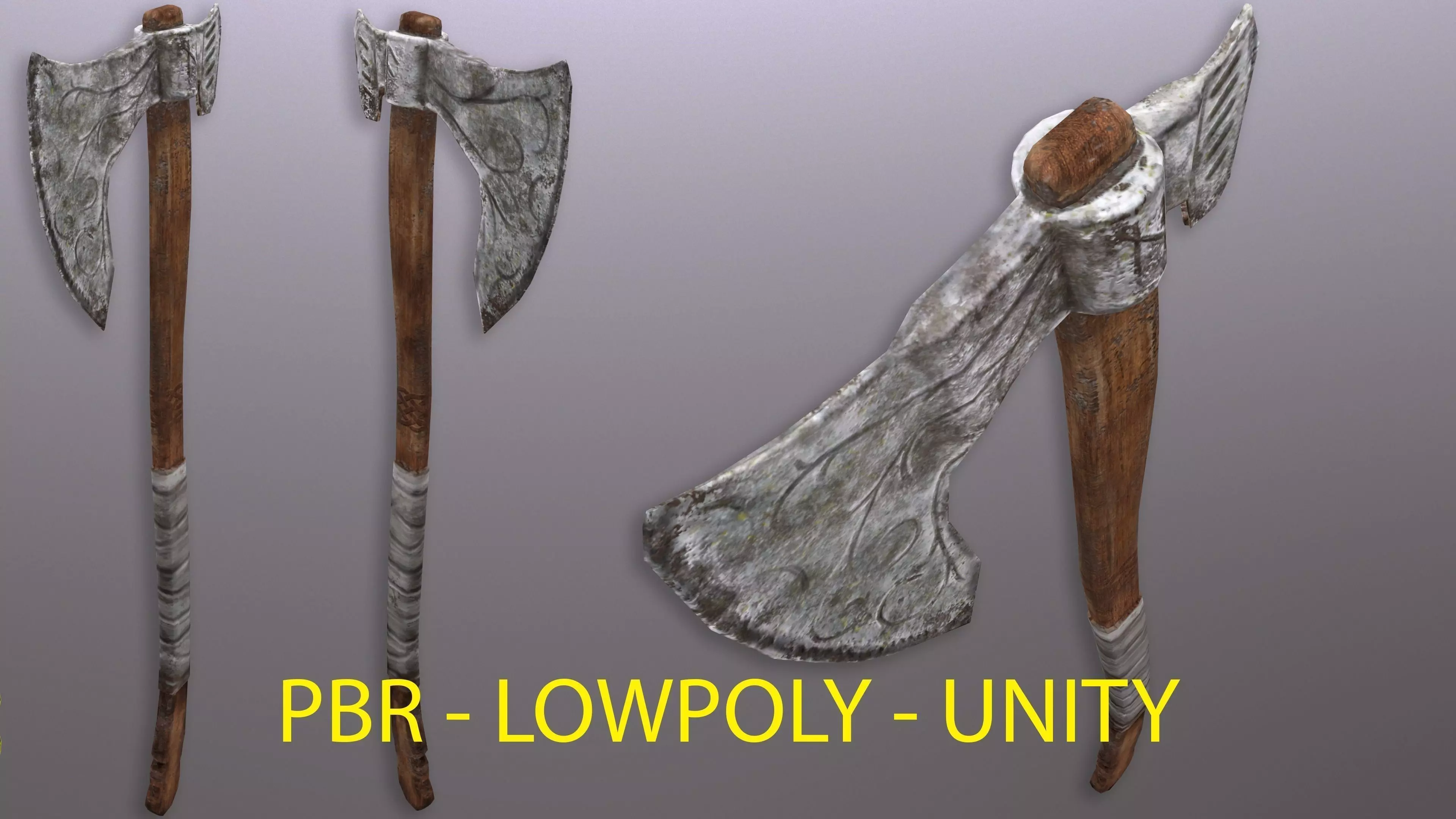 Viking Axe - Unity Ready Free low-poly 3D model