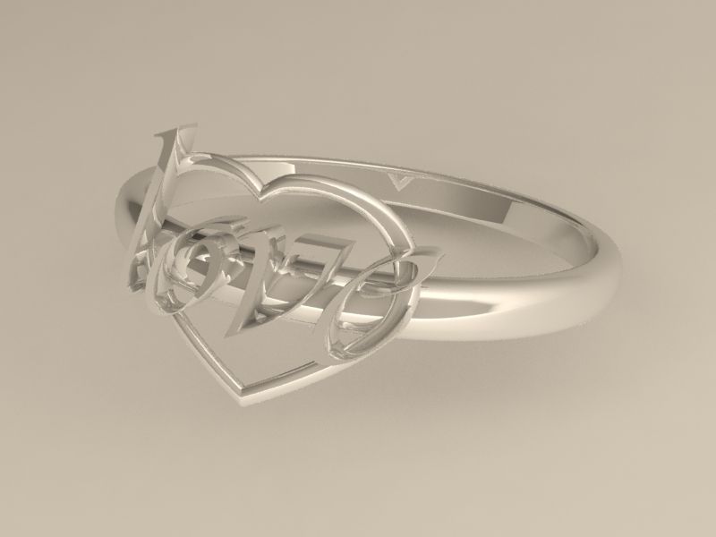 Your beloved ring 3D print model_1