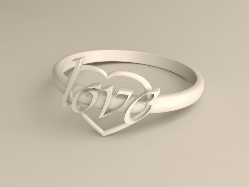 Your beloved ring 3D print model_3