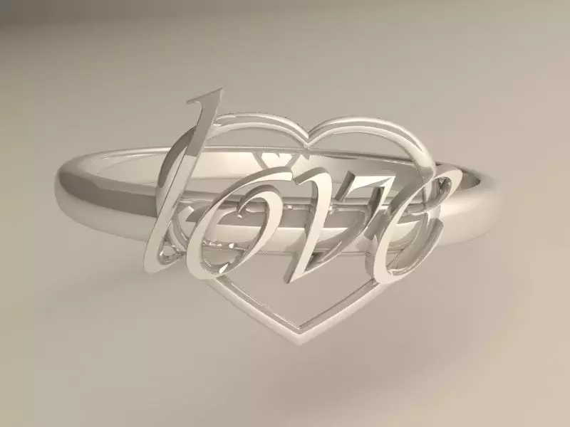Your beloved ring 3D print model_0
