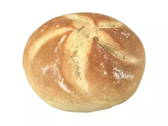 Photorealistic Semmel Bread Roll 3D Scan 2