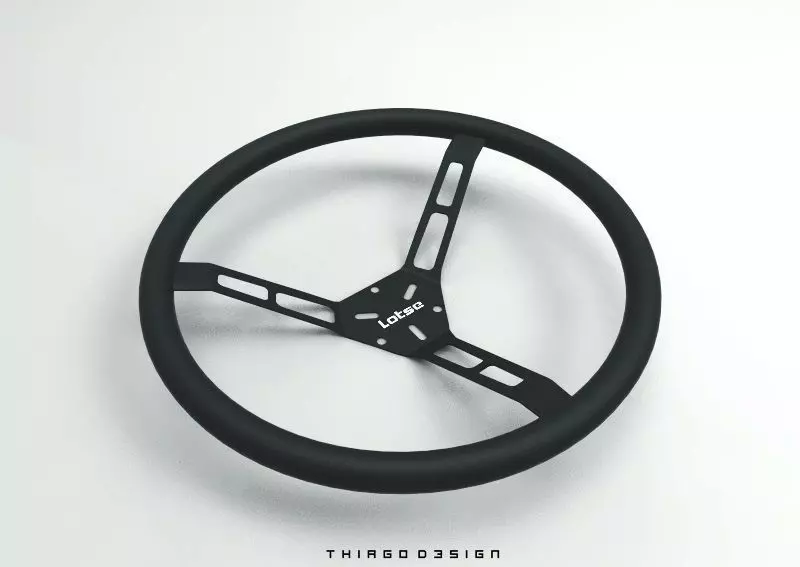 Volante Racer  Low-poly 3D model_0