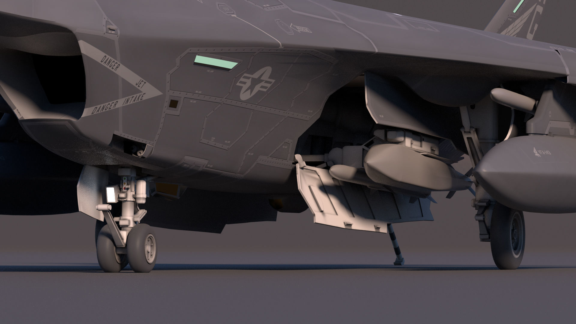 F-32 Joint Strike Fighter Low-poly 3D model_14