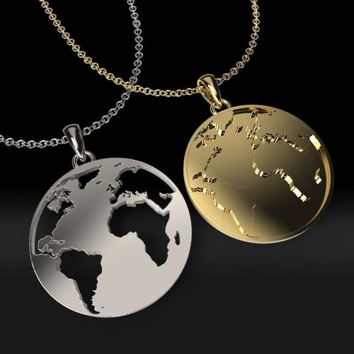 earth pendants 3D print model