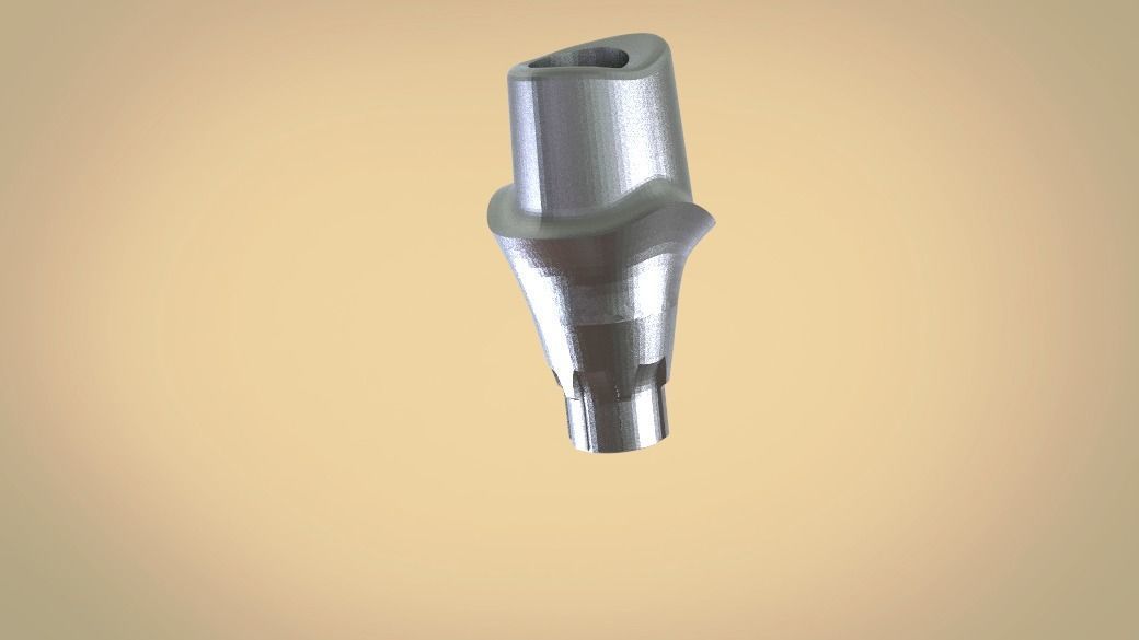 Digital Customised  Abutment  3D print model_4