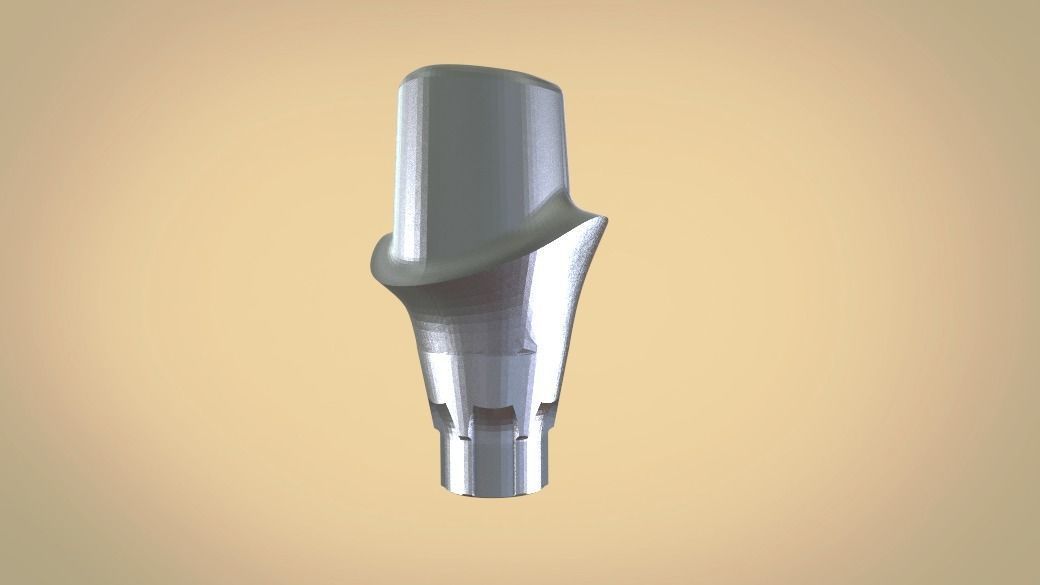 Digital Customised  Abutment  3D print model_9